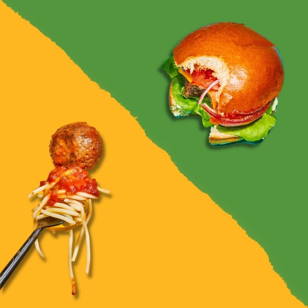 Black Sheep Foods vegan lamb meatball and burger